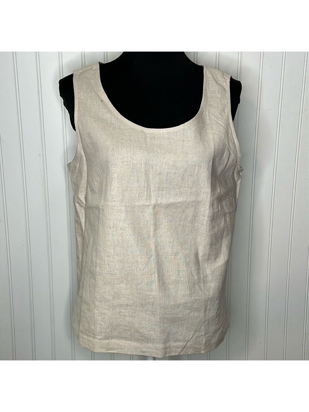 New Coldwater Creek Linen Tank Size Medium